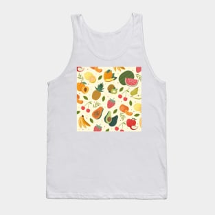 Illustrated Cute Fruits Tank Top